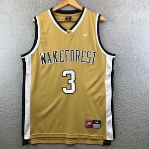 Nike Wake‎ Forest Demon Deacons #3 Basketball Jersey NCAA Gold Medium Mens